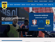 Tablet Screenshot of cambuur.nl